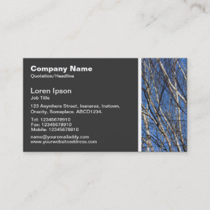 Struktur Tone - Silver Birch Grenar 02 Visitkort