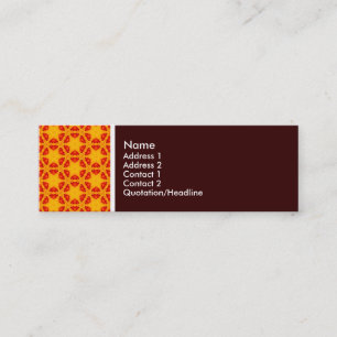 Struktur Tone - Terrazzo Mönster 06 - Mörk Brown Mini Visitkort