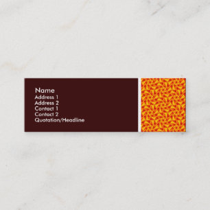 Struktur Tone - Terrazzo Mönster 07 - Mörk Brown Mini Visitkort