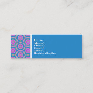 Struktur Tone - Terrazzo Mönster - Blue Mini Visitkort