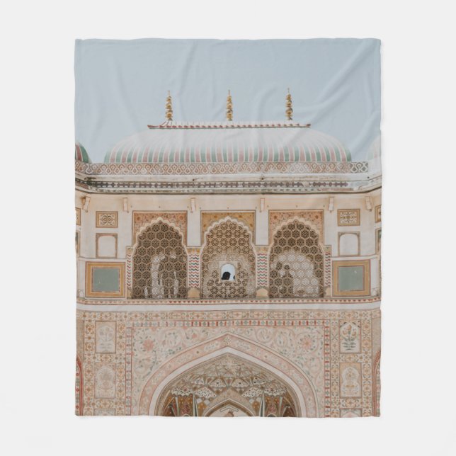 STRUKTUR UNDER TYDLIGT HIMLAR FLEECEFILT (Framsidan)