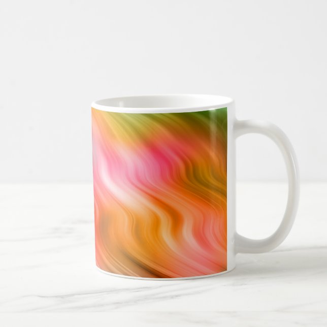 Struktur Vågigt färglöst kranblomma Kaffemugg (Höger)