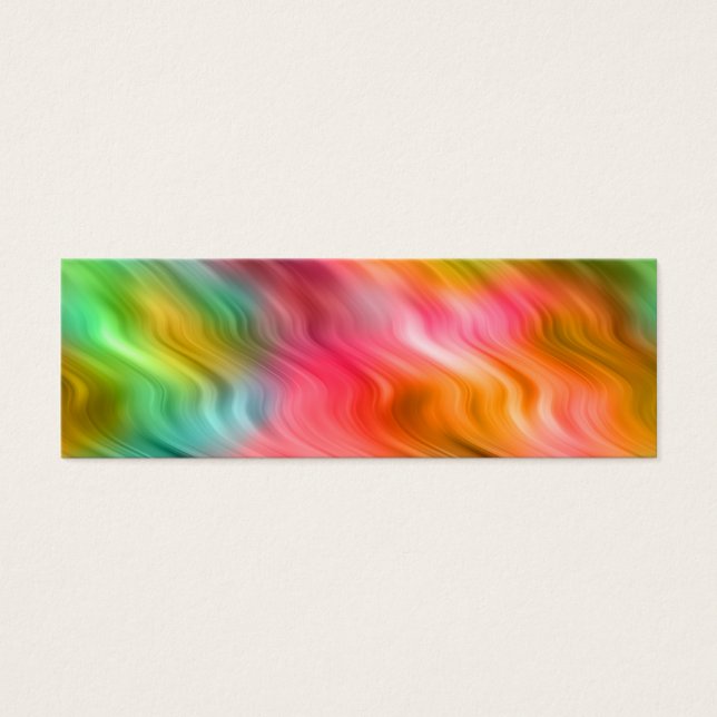 Struktur Vågigt färglöst kranblomma Litet Visitkort (Framsidan)