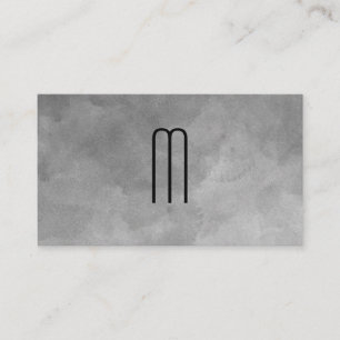 Struktur Watercolor Monogram Visitkort