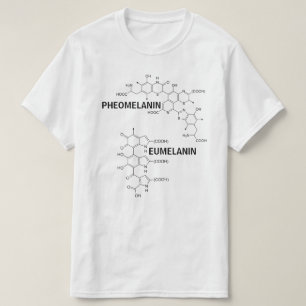 Strukturell formel av Melanin T Shirt