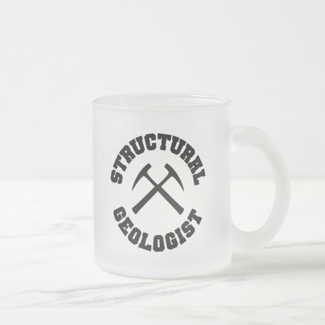 Strukturell geologmugg frostad glasmugg (Höger)
