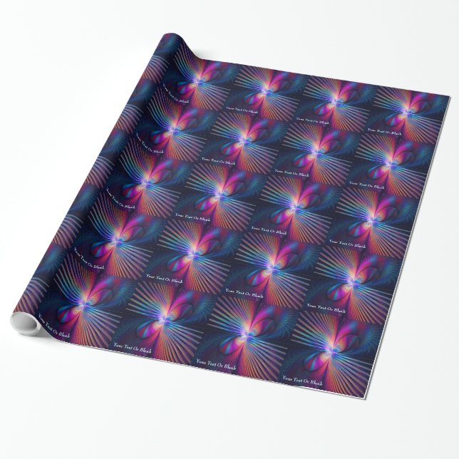 Strukturell Iridescens Presentpapper (Utrullad)
