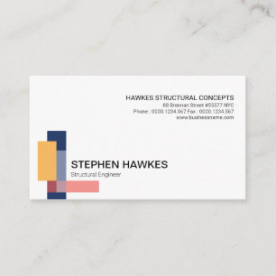 Strukturellt bygga iscensätta för kvarterkolonner visitkort