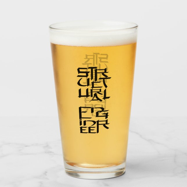 Strukturellt Ingenjör Glaskopp (Framsida fylld)