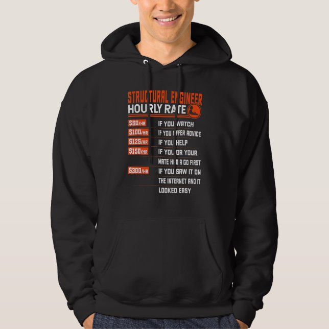 Strukturellt motorvarvtal hoodie (Framsida)
