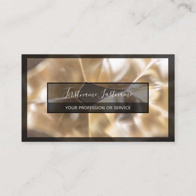 Strukturer för legering av abstrakt silver metall visitkort (Framsida)