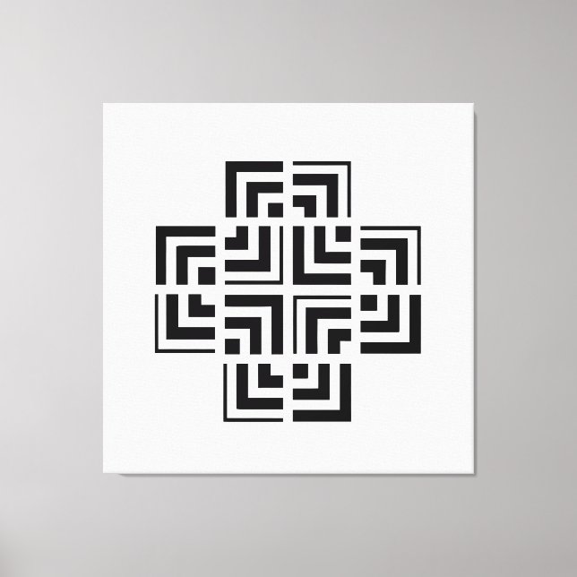 Strukturerad geometri | Modern Canvastryck (Framsida)