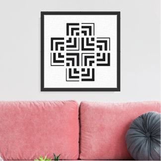 Strukturerad geometri | Modern Canvastryck