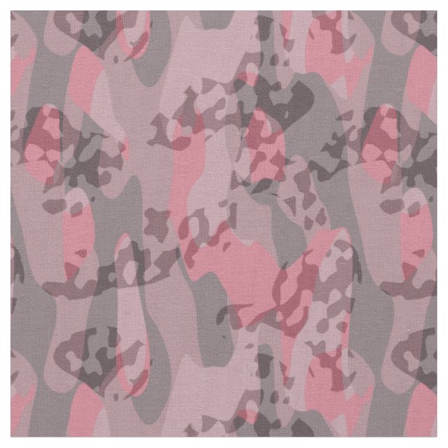 strukturerad rosa och mauve kamouflage abstrakt tyg (Närbild)