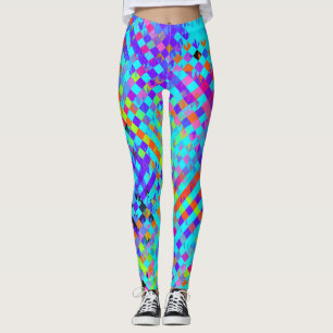 Strukturerade abstrakter leggings
