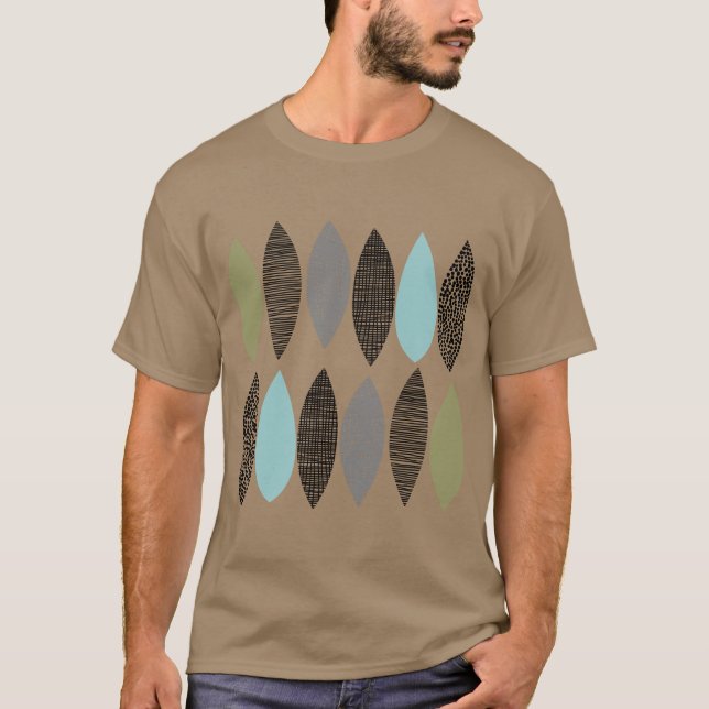 Strukturerade blad 01 tee (Framsida)