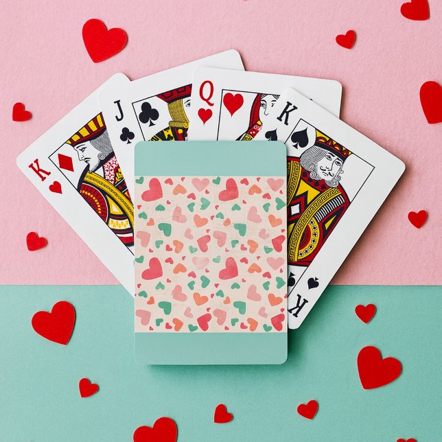 Strukturerade Hjärtan Casinokort (Skapare uppladdad)
