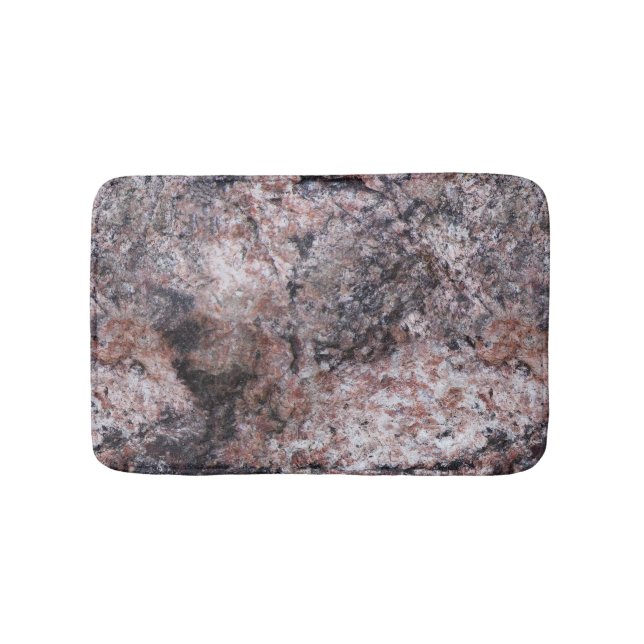 Strukturerar Pinkish sten för geologi Badrumsmatta (Framsidan)