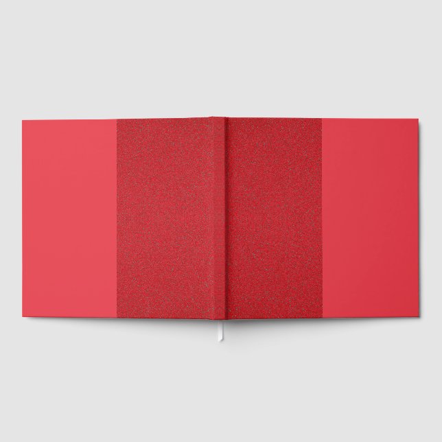 Strukturerat rött gästbok med modern design (Full)