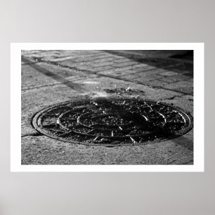Strukturstudie av natt Sightwalk Poster