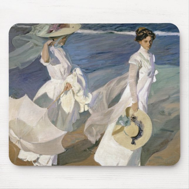 Strullande längs Seashore, 1909 Musmatta (Framsidan)