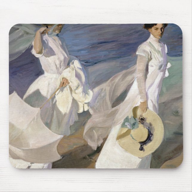 Strullande längs Seashore, 1909 Musmatta (Framsidan)