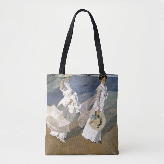 Strullande längs Seashore, 1909 Tygkasse (Framsida)