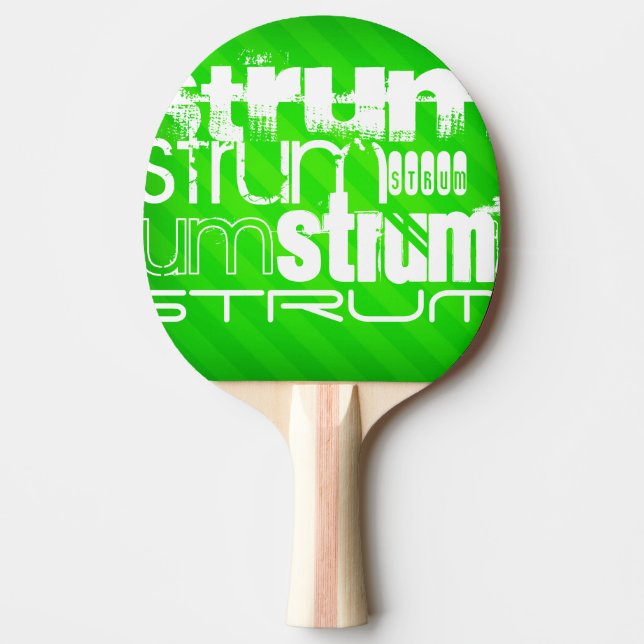 Strum; Neon Grönt Rand Pingisracket (Framsidan)