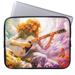 Strummar Min Gitarr i Stormen Laptop Fodral