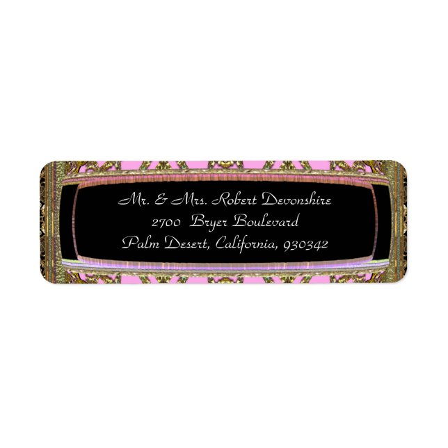 Strummer Elegant Cool Returadress Etikett (Framsidan)