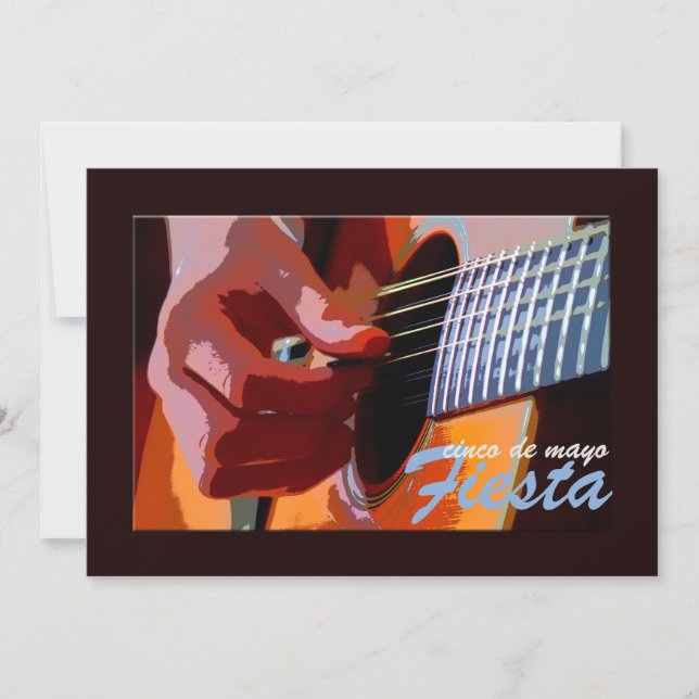 Strumming av gitarrinbjudan inbjudningar (Framsida)