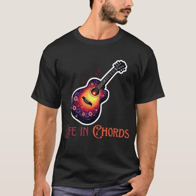 Strumming Vibes: Guitar-Inspired T-Shirt Collectio (Framsida)