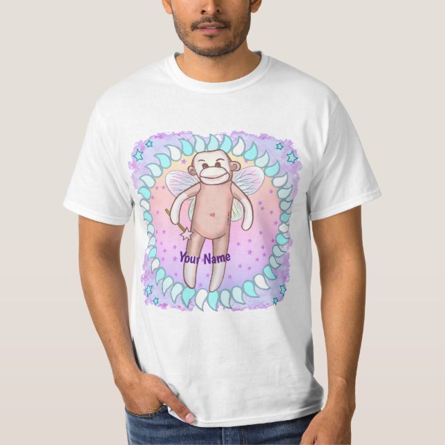 Strumpa apa Älva  T Shirt (Framsida)