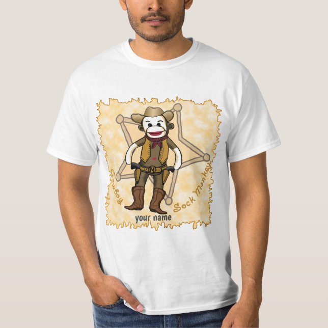 Strumpa Apa Cowboy t-shirt  (Framsida)