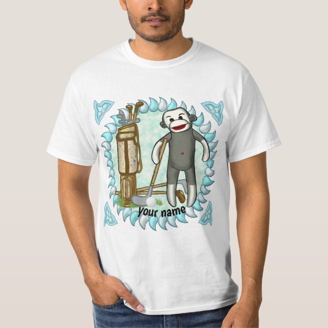Strumpa Apa Golf t-shirt (Framsida)