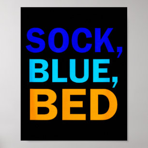 Strumpa Blå Säng _ Awesome Strumpa Blå Säng Poster