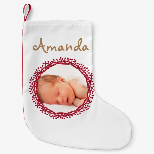 Strumpa för foto för julbärkran (Framsidan)