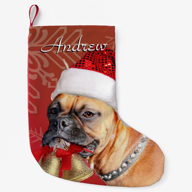Strumpa för julboxarehund (Framsidan)