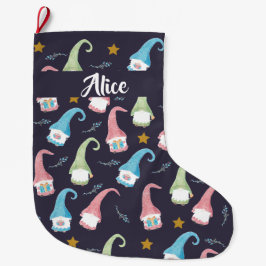 Strumpa för mönster för personligjulgnomes