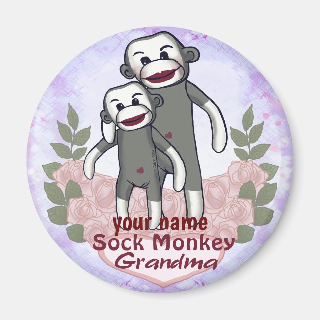 Strumpapa Mormor  Magnet (Framsidan)