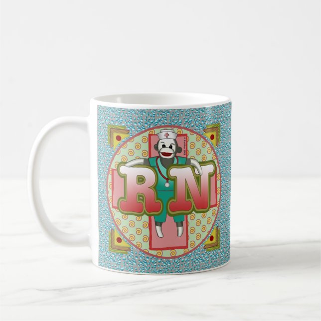 Strumpapa RN Sjuksköterska Kaffemugg (Vänster)