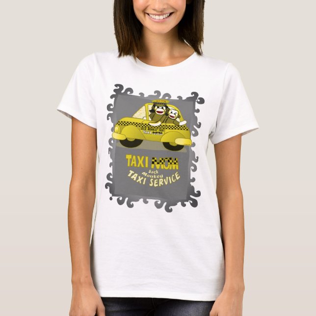 Strumpapa Taxi Mamma  T-Shirt  (Framsida)