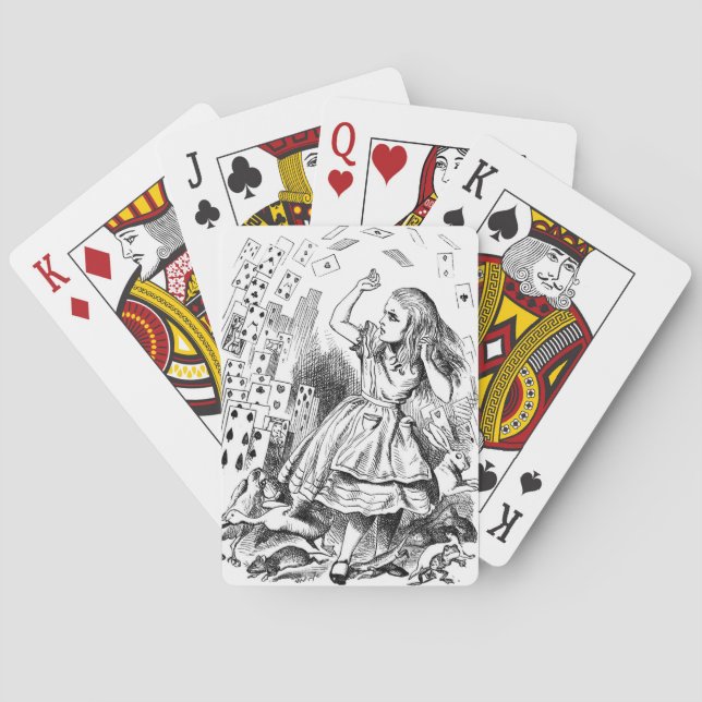 StrumpaStufferAlice underland som leker kort Casinokort (Baksidan)