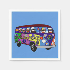 Strumpby Peace Buss Cocktail Servetter