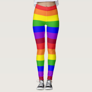 Strumpbyxor för regnbågepridedamasker leggings