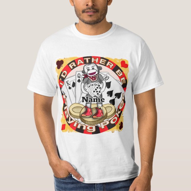 Strumpdocka poker t shirt (Framsida)