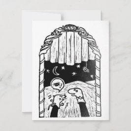 STRUMPMUS SE SPIDER linocut OSA Kort