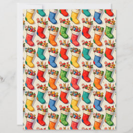 Strumpor Fyllda Scrapbookpapper