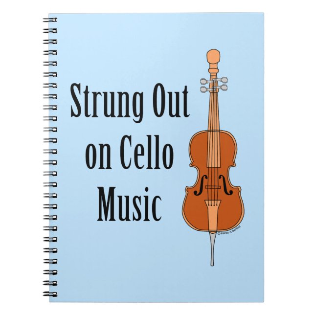 Strung Out Cello Anteckningsbok (Framsidan)