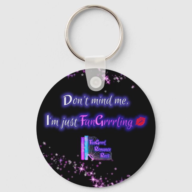 Strunta i mig, jag är bara FanGrrling Keychain Nyckelring (Framsida)